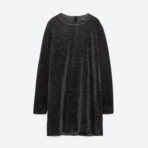 Zara Limited Edition Sparkly Knit Dress Nwt